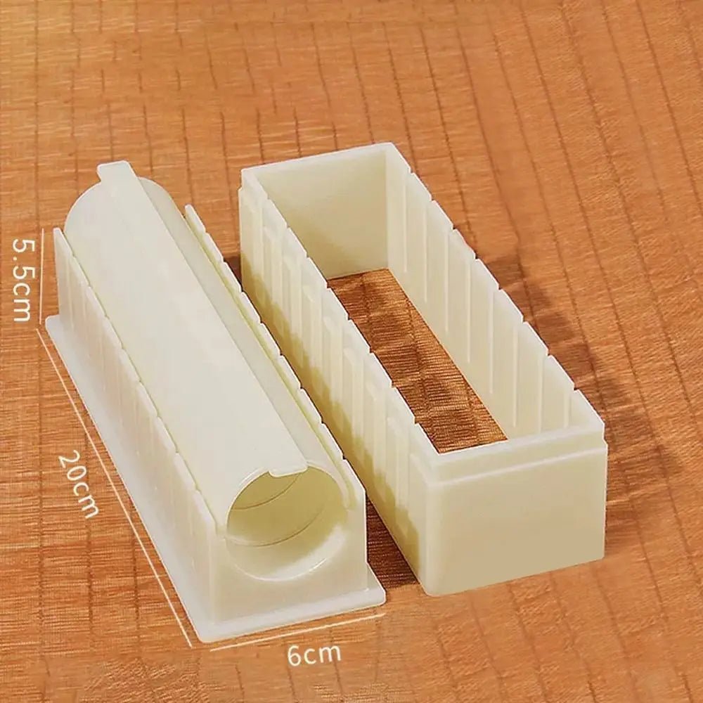 Kit d'équipement de fabrication de sushi, moule à rouleaux de kimbap en plastique, rond, carré, en forme de cœur, outils exécutifs, moule à gâteau, ensemble de 3 pièces - Brillance maison