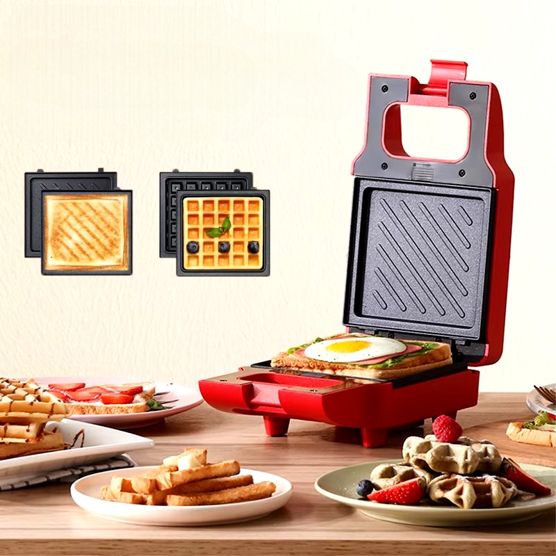 Machine à panini - MiniCuisto™ - Rouge - Brillance Decor