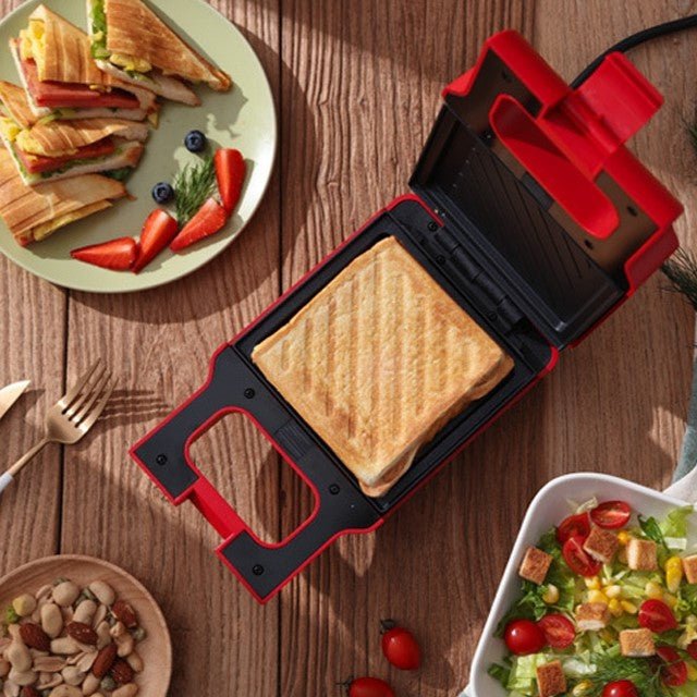 Machine à panini - MiniCuisto™ - Rouge - Brillance Decor