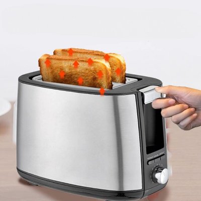 Grille pain - ToastMasterPro™ - Argent - Brillance Decor
